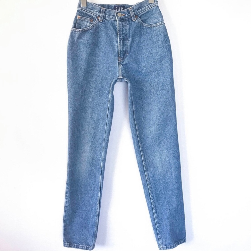 90s Gap Mom Jeans, High Waist Slim Fit Tapered Mom Jeans, 25 26 inch waist Size